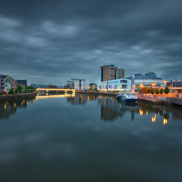 "River Lagan, Belfast" stock image