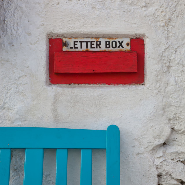 "Letter Box, Plockton" stock image