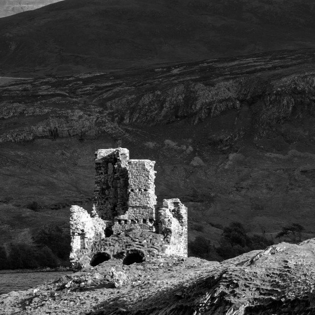 "Ardvreck Castle" by Bruce Little - £20.00 "Ardvreck Castle" stock image