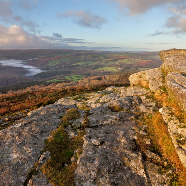 "View from Buckland Beacon" by Bruce Little - £20.00 "View from Buckland Beacon" stock image
