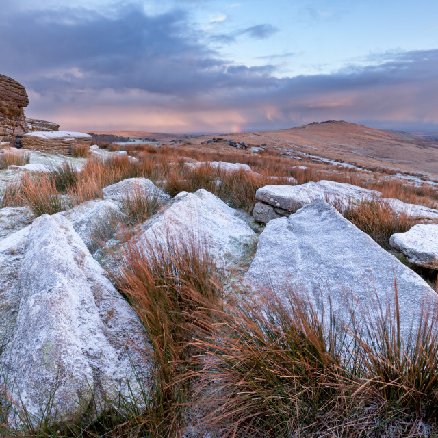 "Icy Oke Tor" by Bruce Little - £20.00 "Icy Oke Tor" stock image
