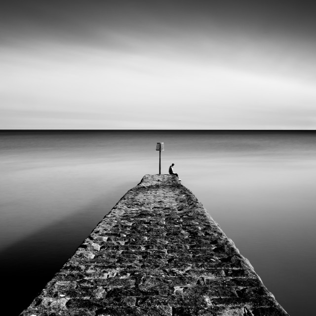 "Contemplation" by Bruce Little - £20.00 "Contemplation" stock image