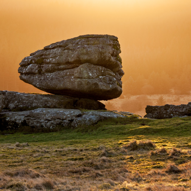 "Thornworthy Tor" by Bruce Little - £20.00 "Thornworthy Tor" stock image