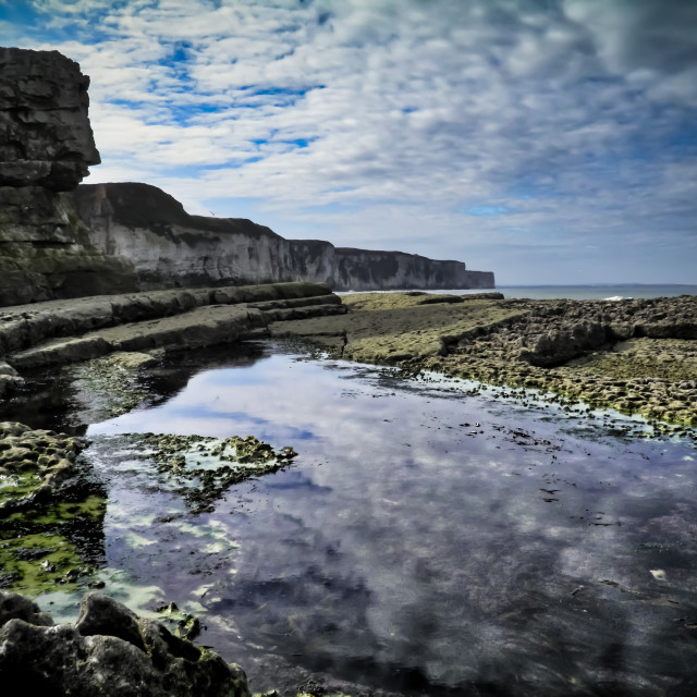 "The coast of Yorkshire" stock image