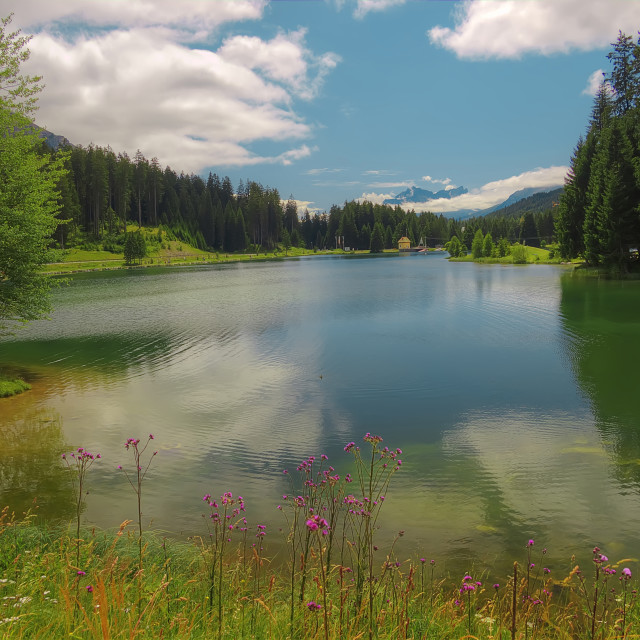 "Alpine Lake" stock image