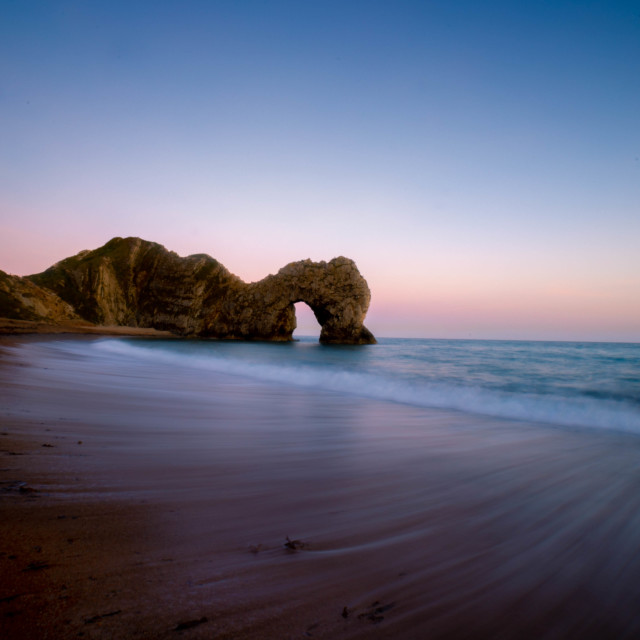 "Sunset at Durdle Door" by Kat Lawman - £20.00 "Sunset at Durdle Door" stock image