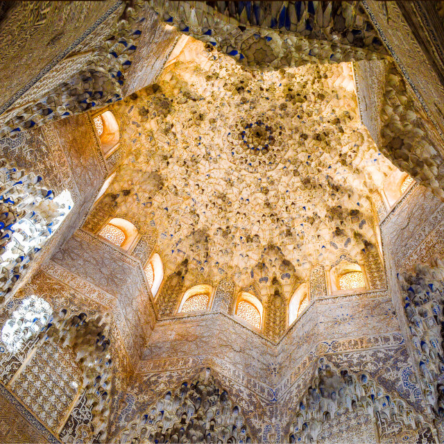 "Hall of the Abencerrajes, Alhambra Palace" stock image