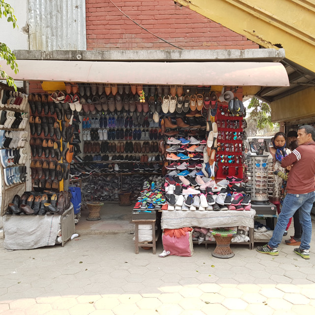 Shoe Store, Kathmandu, Nepal License, download or print for £10.00