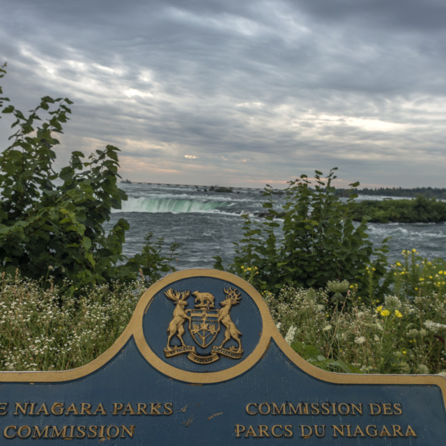 "The Niagara Falls" stock image