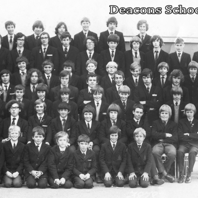 "Deacons School 1972" stock image