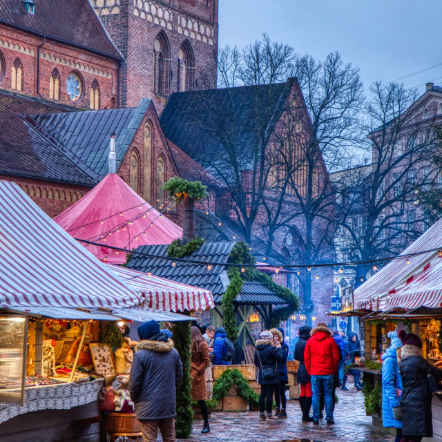 "Market Day" by Warren - £20.00 "Market Day" stock image
