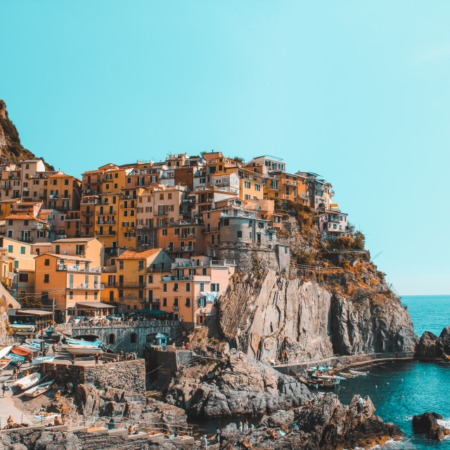 "Cinque Terre" by Warren - £20.00 "Cinque Terre" stock image