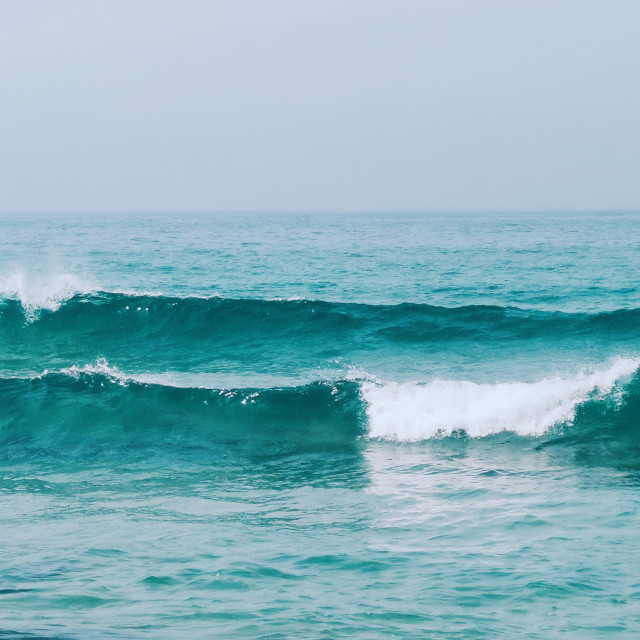 "Cornwall Waves" stock image