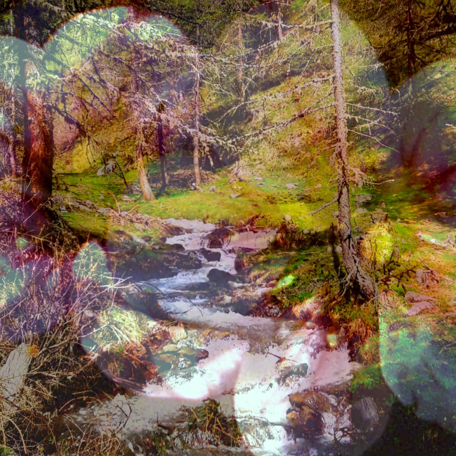 "Mountain-scape" by Rudolf Reinbacher - £18.00 "Mountain-scape" stock image