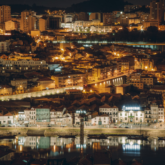 "A night in Porto" by Warren - £20.00 "A night in Porto" stock image