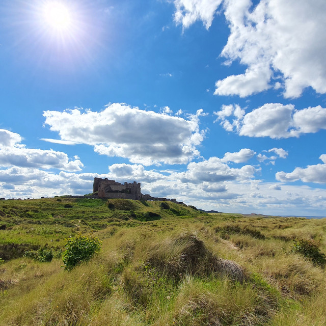 "Bamburgh Castle" stock image