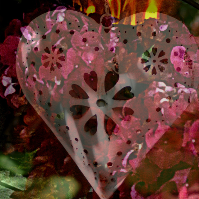 "Burning Heart" by Rudolf Reinbacher - £18.00 "Burning Heart" stock image