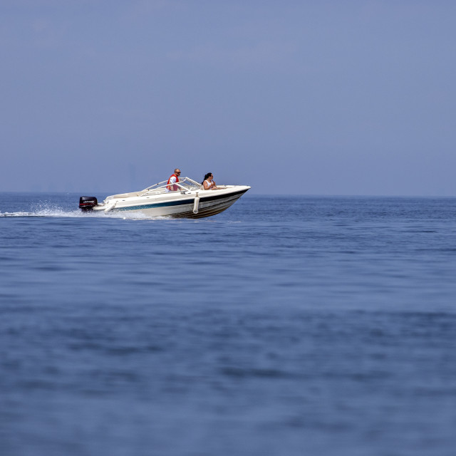 "A Boat In A Lake" stock image