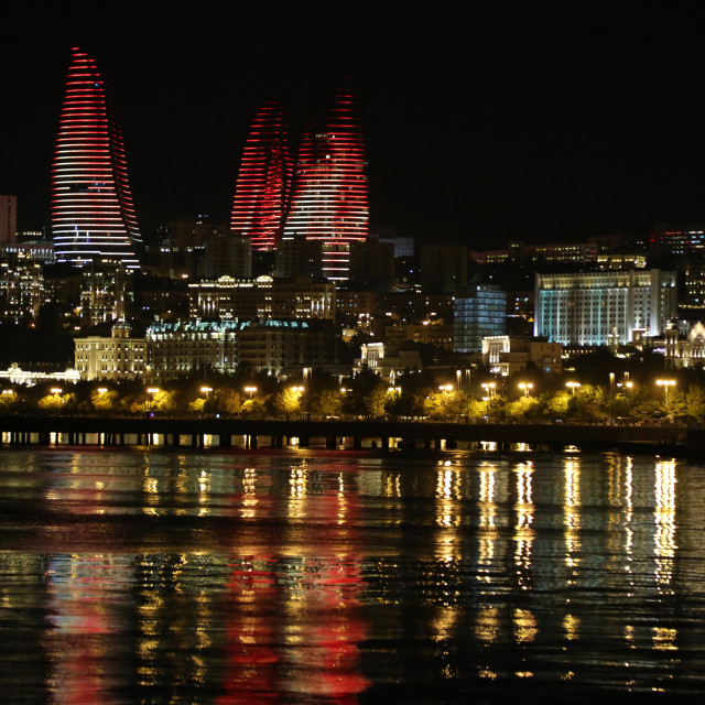 "Night in Baku" stock image