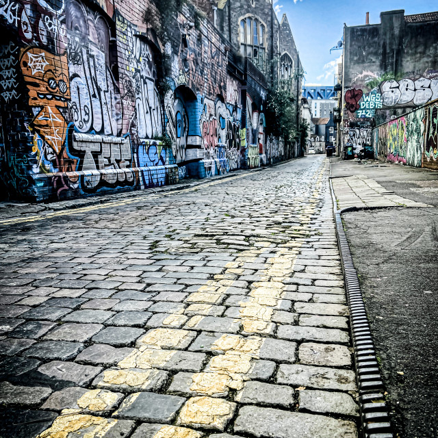 "Moon Street, Bristol" stock image