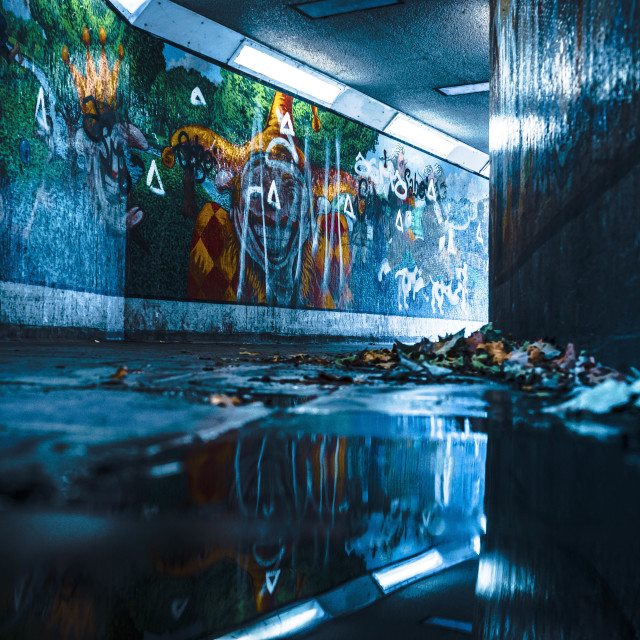 "East Road Subway, Cambridge UK." stock image