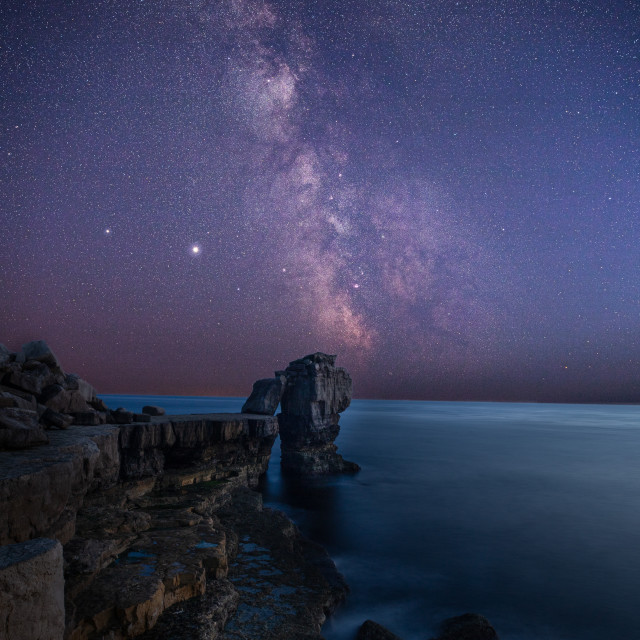 "Milkyway over Pulpit Rock" by Kat Lawman - £20.00 "Milkyway over Pulpit Rock" stock image