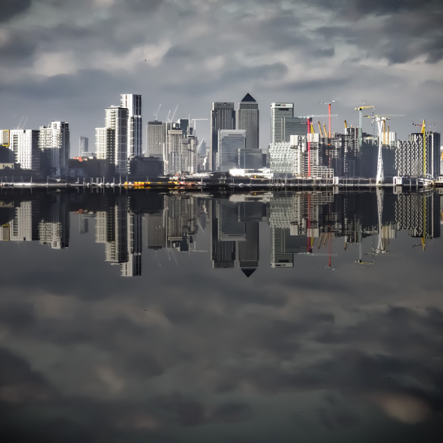 "Cranes, London" stock image