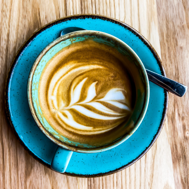 "Frothy coffee" stock image