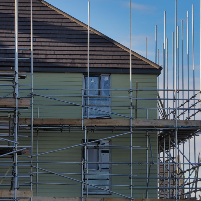 "House Building" by James Peck - $1.21 "House Building" stock image