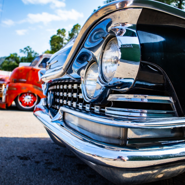 "Cool look classic car Ruidoso New Mexico" stock image