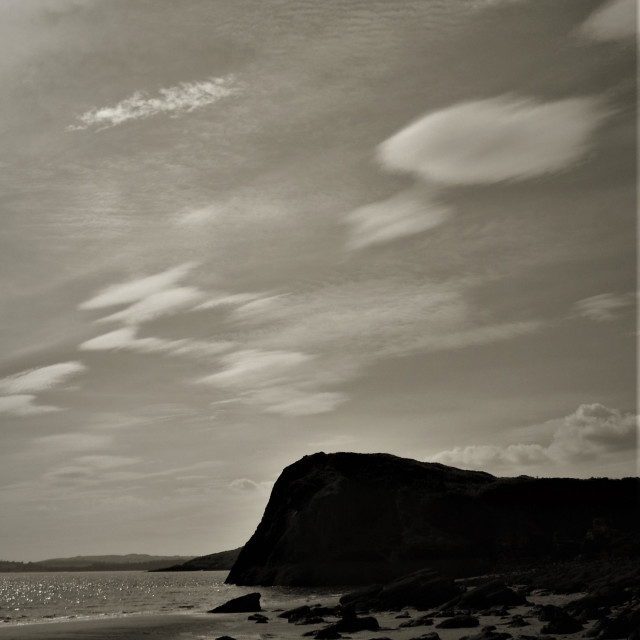 "Beach, Dumfries & Galloway" stock image