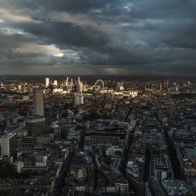 "Light on London" stock image