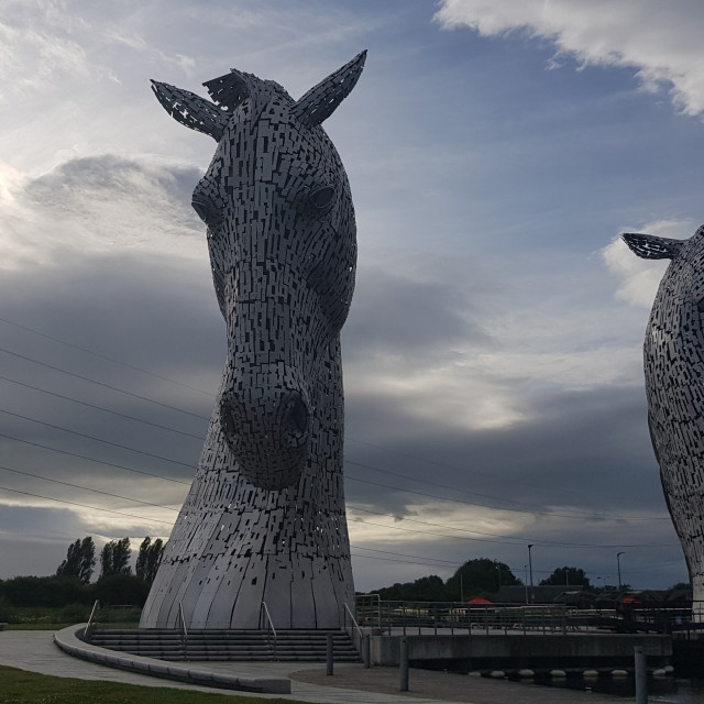 "World famous sculptures in Scotland" stock image