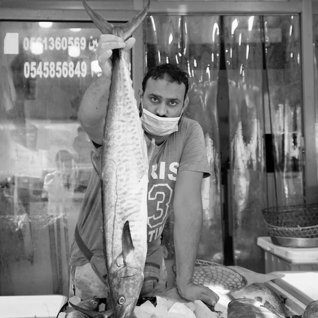 "Fisherman" by Sadiq A Al Qatari - £5.00 "Fisherman" stock image