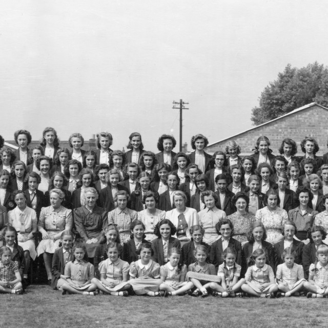 "County School - Peterborough (1946)" stock image