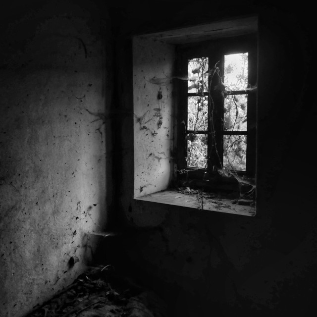 "Una ventana sin vistas" stock image