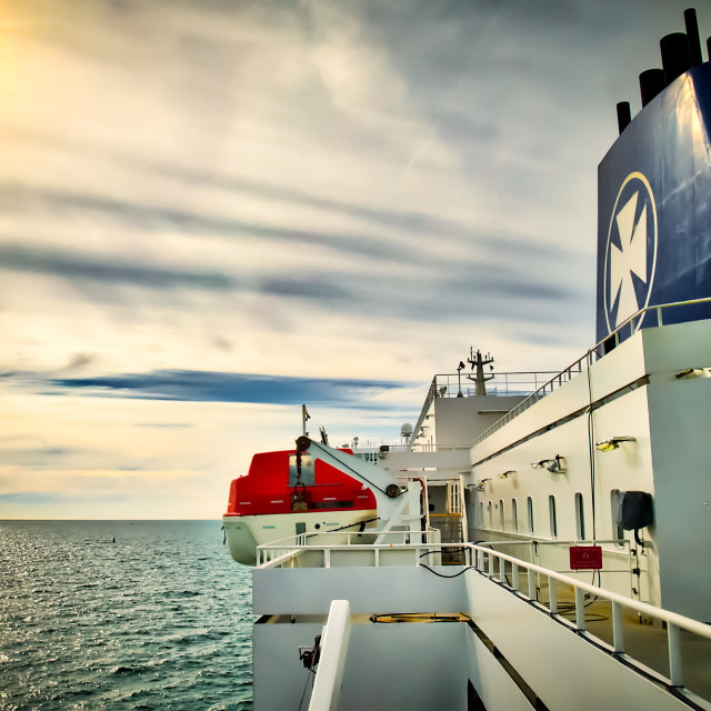 "Crossing the English Channel" stock image