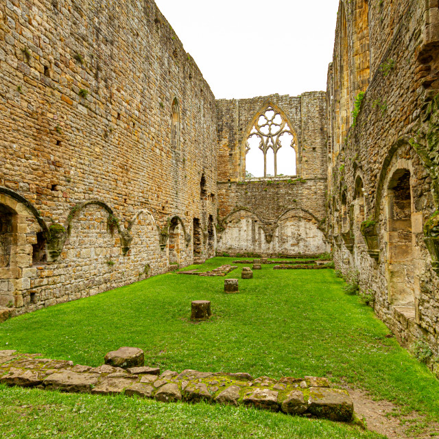 "Easby Abbey, The Abbey of Saint Agatha" stock image