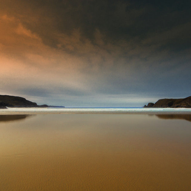 "Farr Bay Beach in the Late Afternoon" stock image