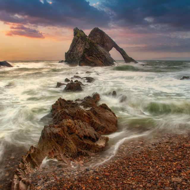 "Bow Fiddle Rock" stock image