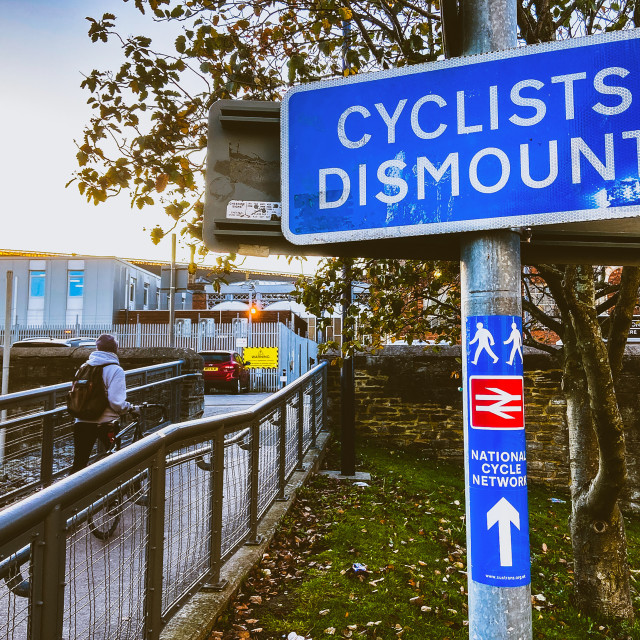 "Contradicting signs" stock image