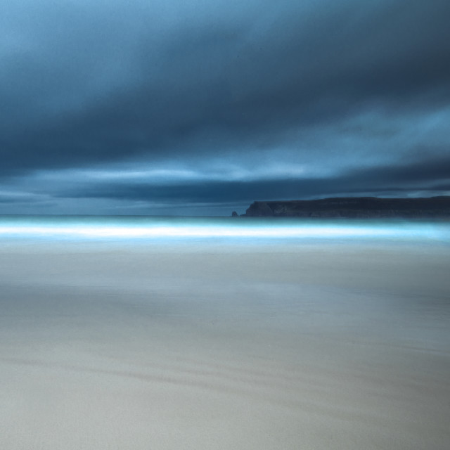 "Ceannabeinne Beach - A Calming Long Exposure" stock image