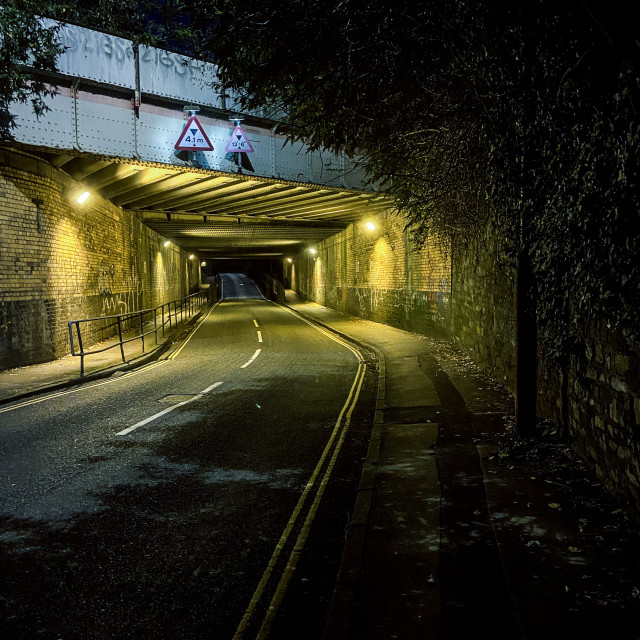 "Tunnel of light" stock image