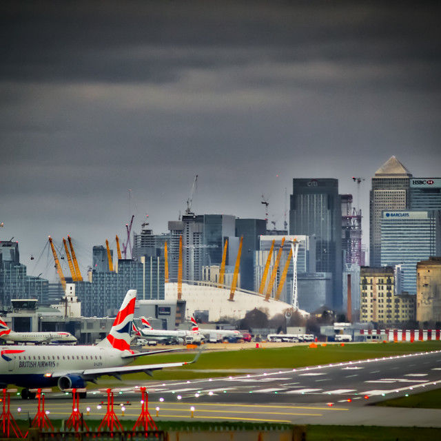 "London City Airport" stock image