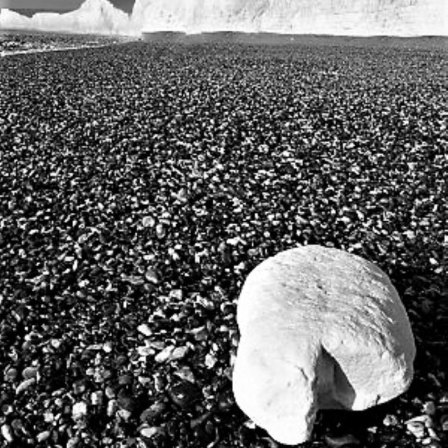 "Chalk Rock, Beachy Head" stock image