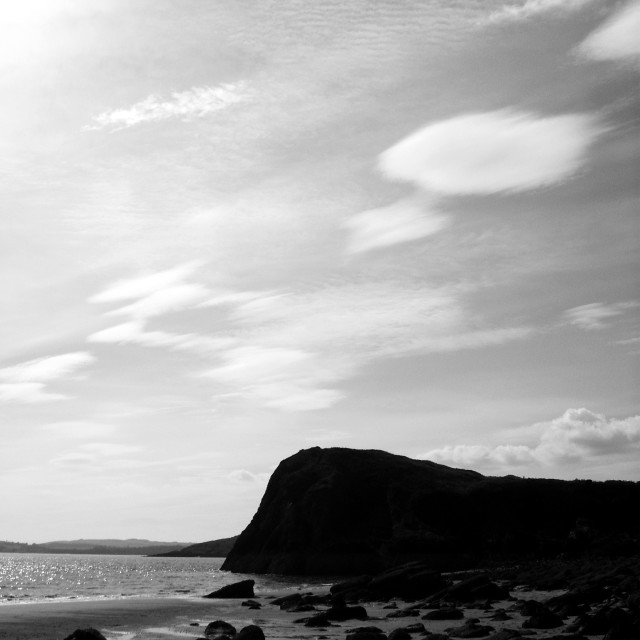 "Beach, Dumfriesshire" stock image