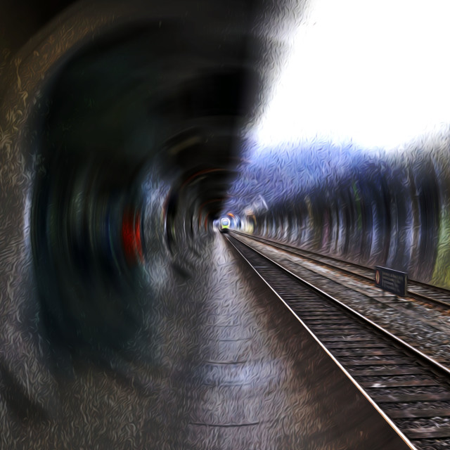 "Interlaken Rail Station" by Sadiq A Al Qatari - £10.00 "Interlaken Rail Station" stock image