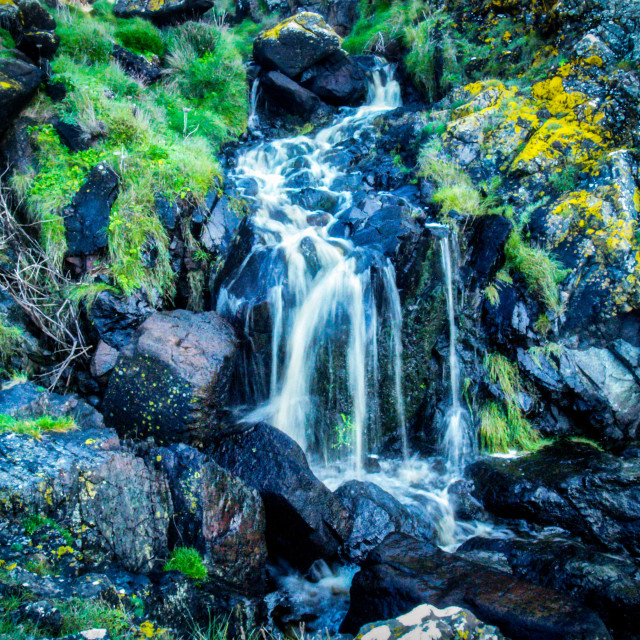 "Stream at Kynance Cove." stock image