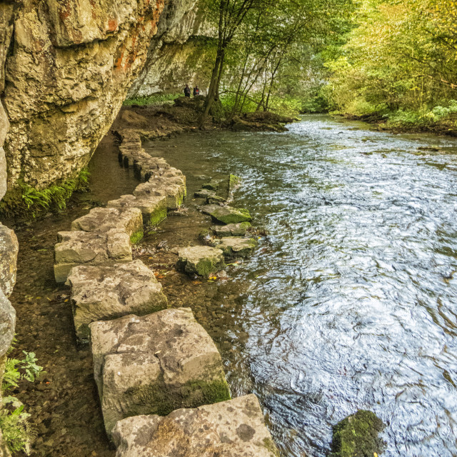 "Chee Dale Stepping Stones" stock image