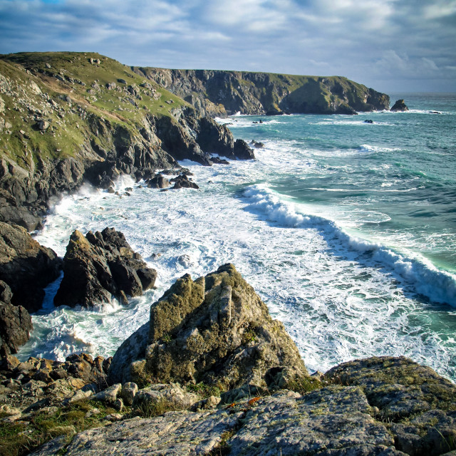 "The coast of Cornwall" stock image